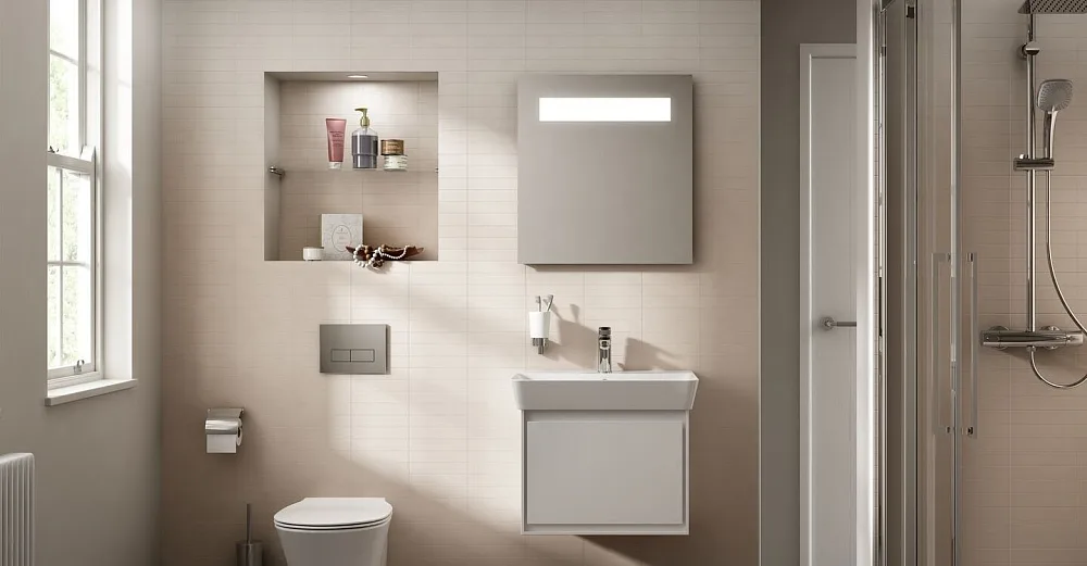Накладная раковина Ideal Standard Connect Air Cube E074201 60 см Sancos — официальный сайт