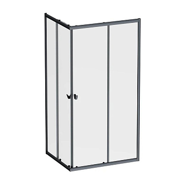 Душевой уголок AM.PM Sunny W87G-403-10080-BT 100x80 см, черный матовый