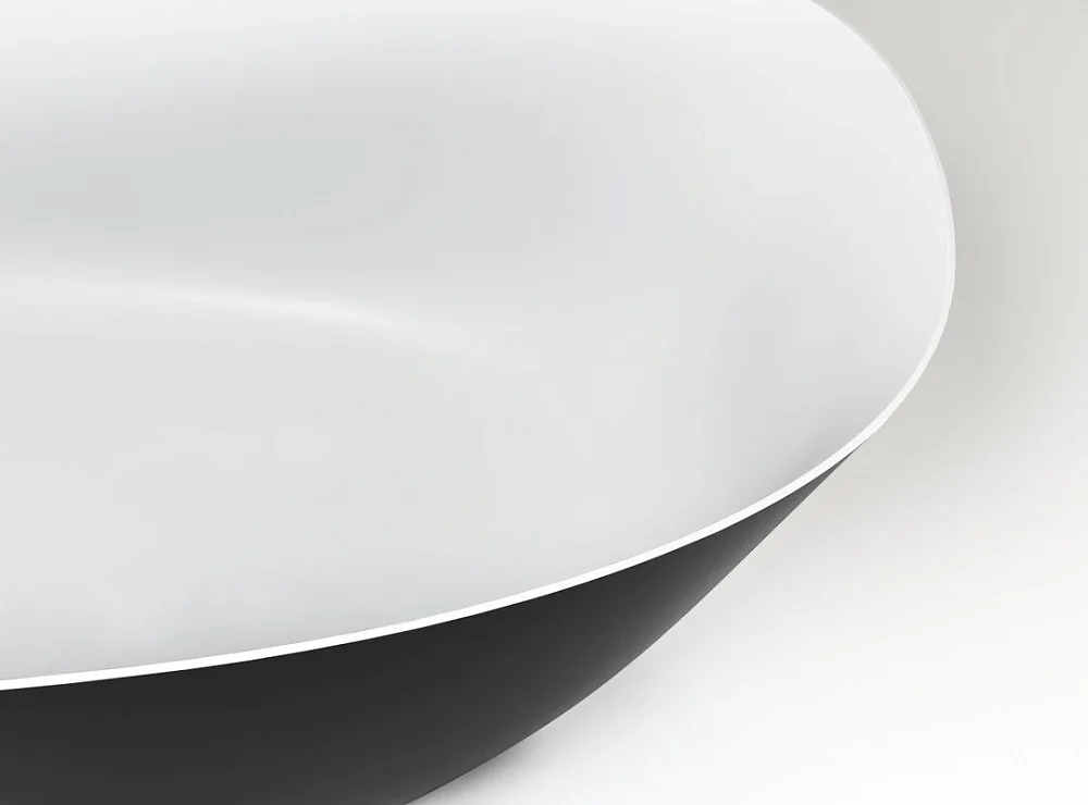 Ванна из искусственного камня Plumberia Selection Veloma 170x75 см, отдельностоящая, биколор матовый Sancos — официальный сайт