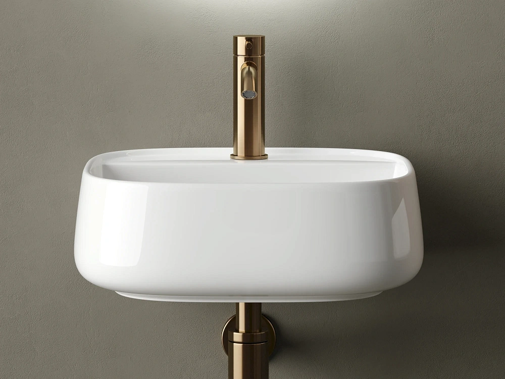 Подвесная раковина для ванной комнаты Ceramicanova Fonte CN5052, белый Sancos — официальный сайт