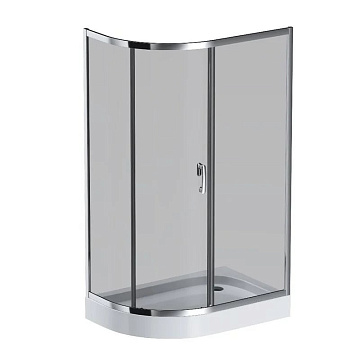 Душевой уголок AM.PM Like W83UG-302U120CG 120x80 профиль хром, стекло тонированное