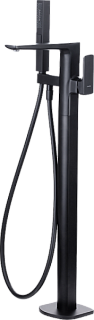 Напольный смеситель для ванны с душем Allen Brau Infinity 5.21009-31, С ВНУТРЕННЕЙ ЧАСТЬЮ, чёрный ма