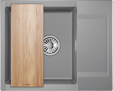 Мойка кухонная Granula Estetica 6202, алюминиум