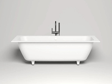 Ванна из искусственного камня Salini Orlanda Axis S-Stone 190x80 см, встраиваемая, матовая белая, на