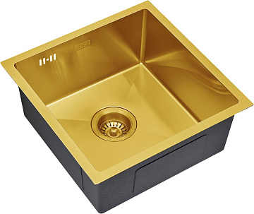 Мойка кухонная S.K.Sanitary SKS 4444 BRONZE с сифоном