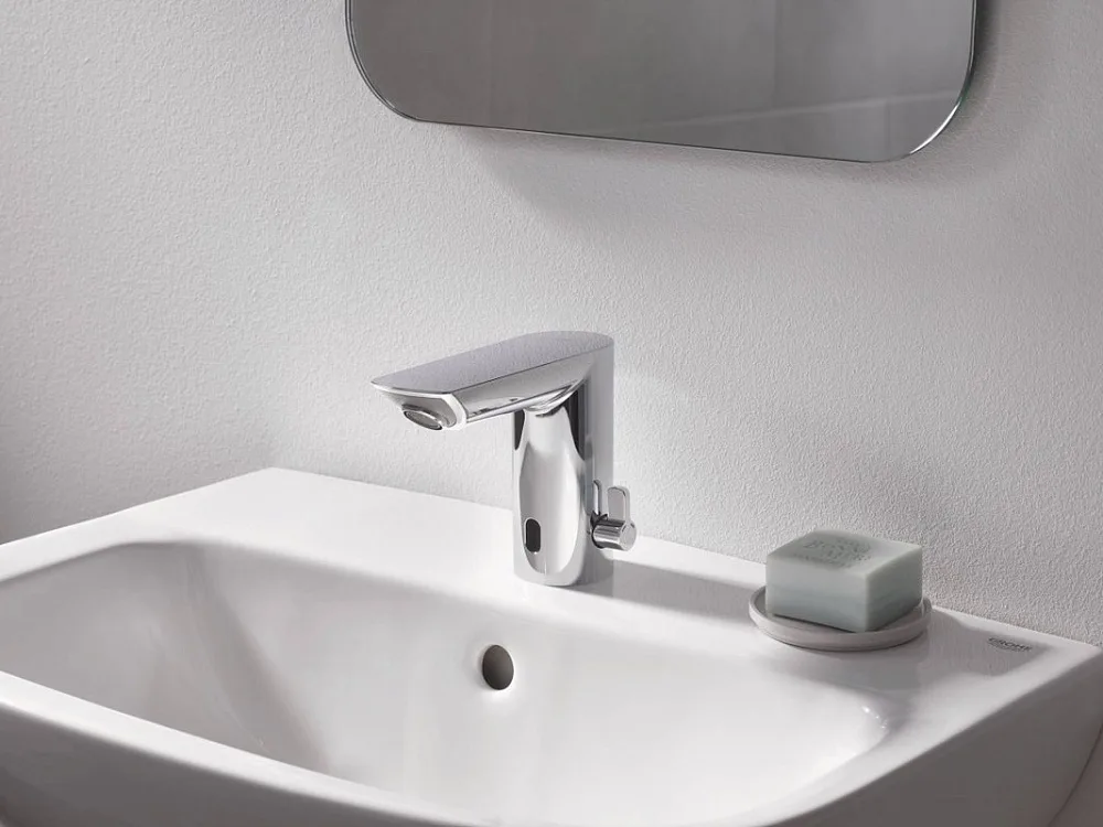 Смеситель для раковины Grohe Bau Cosmopolitan E 36451000 Sancos — официальный сайт