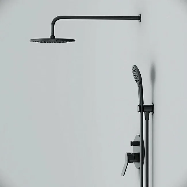 Душевой комплект AM.PM X-Joy FB85A1RH22, С ВНУТРЕННЕЙ ЧАСТЬЮ, для душа, чёрный Sancos — Оригинал