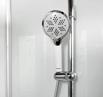 Душевая кабина DTO EM1590N 90х90, LED, профиль хром, стекло матовое с узором