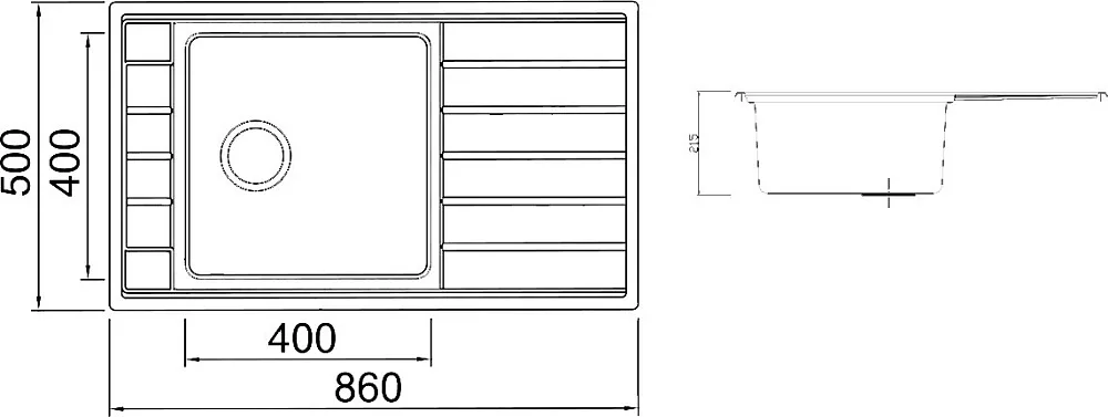 Мойка кухонная Seaman Eco Roma SMR-8650A без отверстий Sancos — официальный сайт