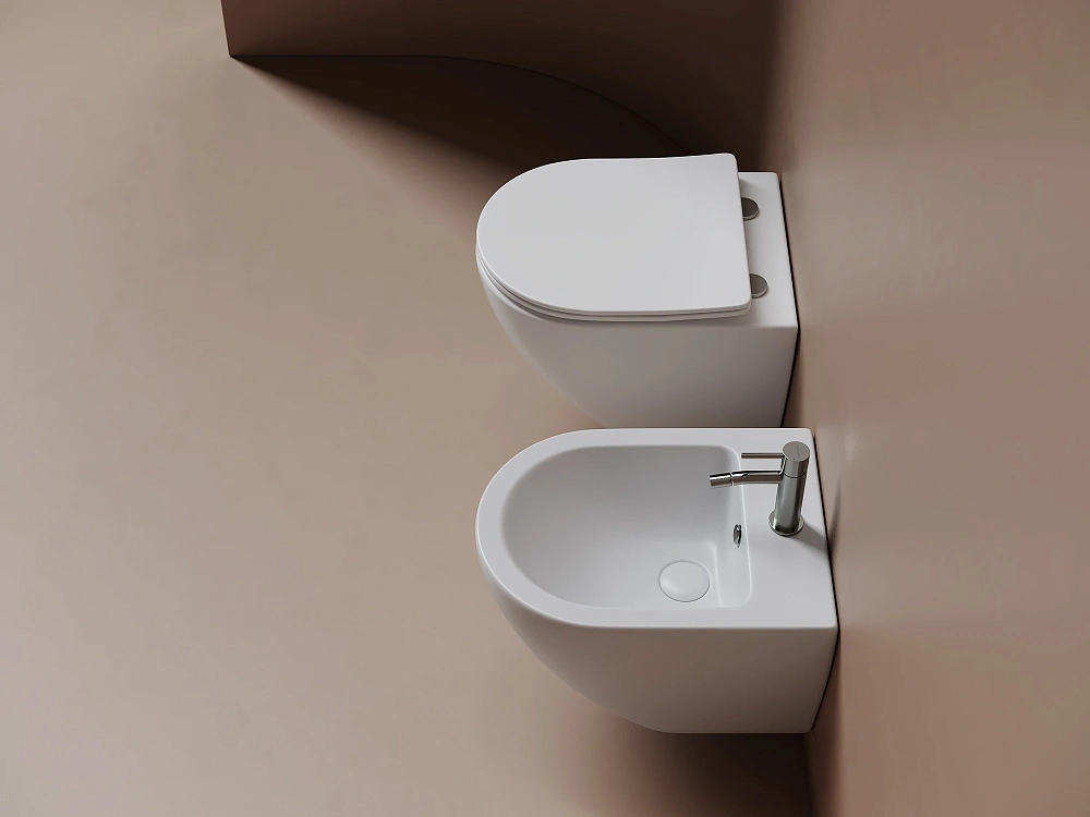 Подвесной унитаз Ceramicanova Metropol Торнадо безободковый, CN4002TMW белый матовый Sancos — официальный сайт