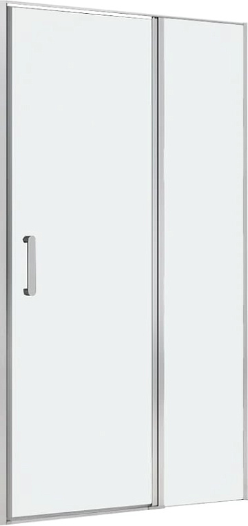 Душевая дверь в нишу Abber Sonnenstrand AG04130S 130 см, профиль хром, стекло прозрачное