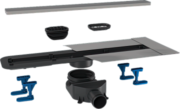 Душевой трап (лоток) Pestan Confluo Frameless Line 950, матовый хром