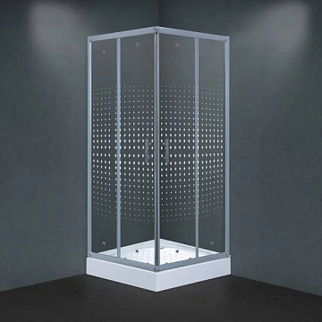 Душевой уголок Timo Viva Lux TL-8002 Romb Glass с поддоном