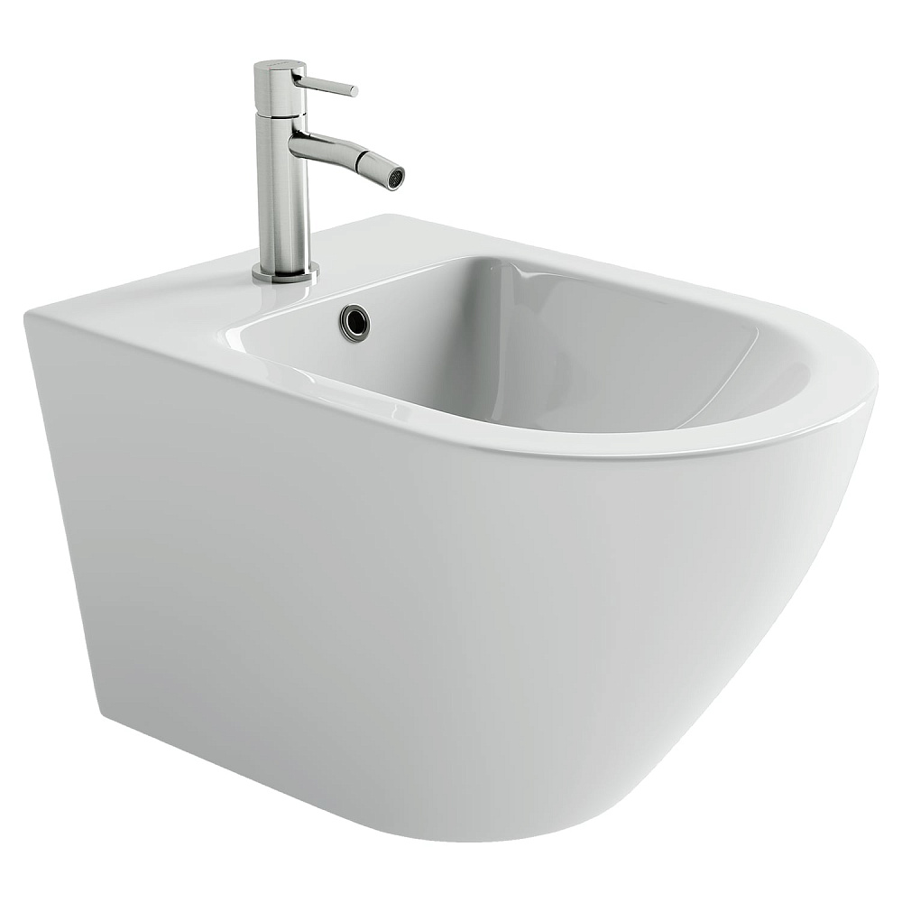 Биде подвесное Ceramicanova Whirl CN11008 белый