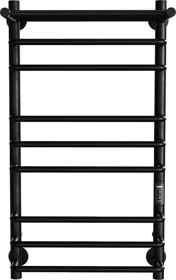 Полотенцесушитель электрический Indigo Brace Lux LCBLE70-40PBRRt с полкой, черный муар