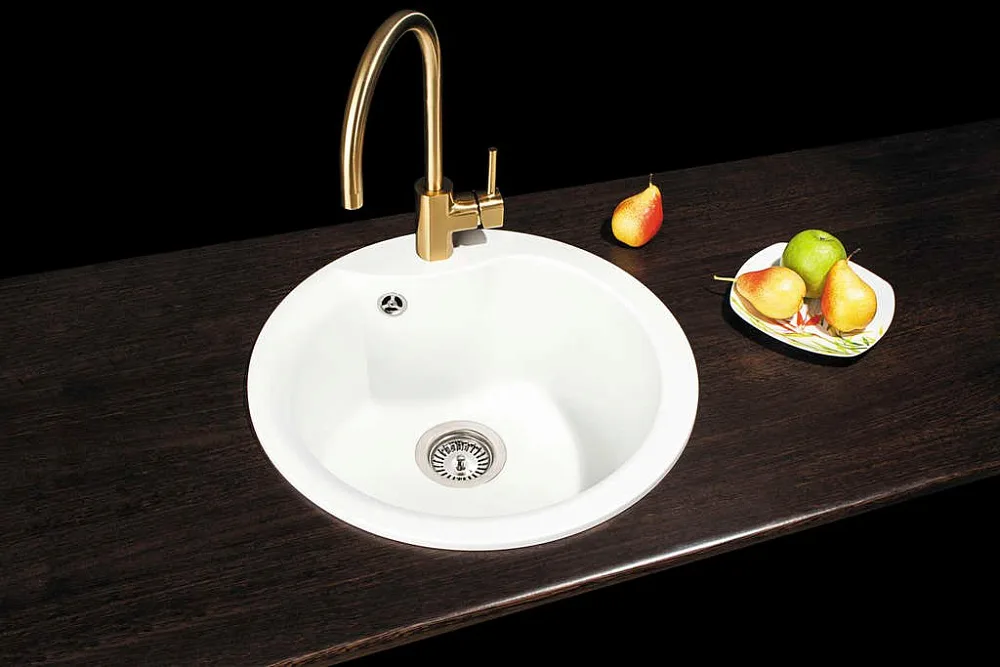 Мойка кухонная Omoikiri Yasugata 48R-WH белая Sancos — официальный сайт