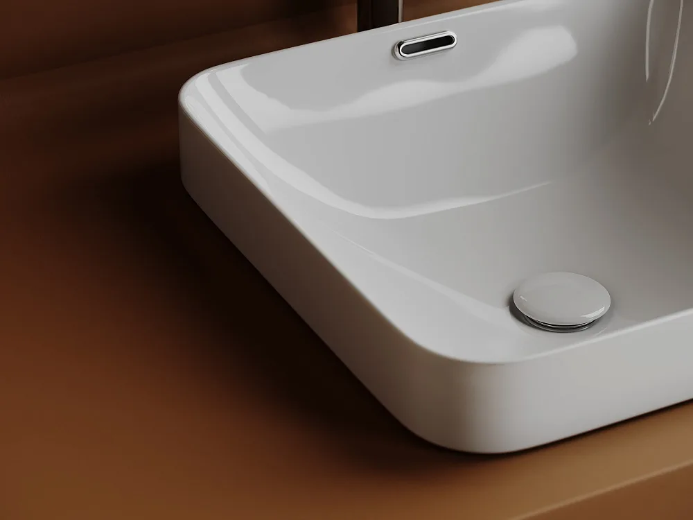 Встраиваемая раковина Ceramicanova Element CN6077 ,белый Sancos — официальный сайт