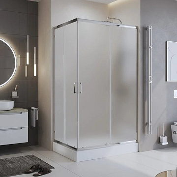 Душевой уголок BelBagno Uno 195 AH 2 100/80 P Cr стекло текстурное