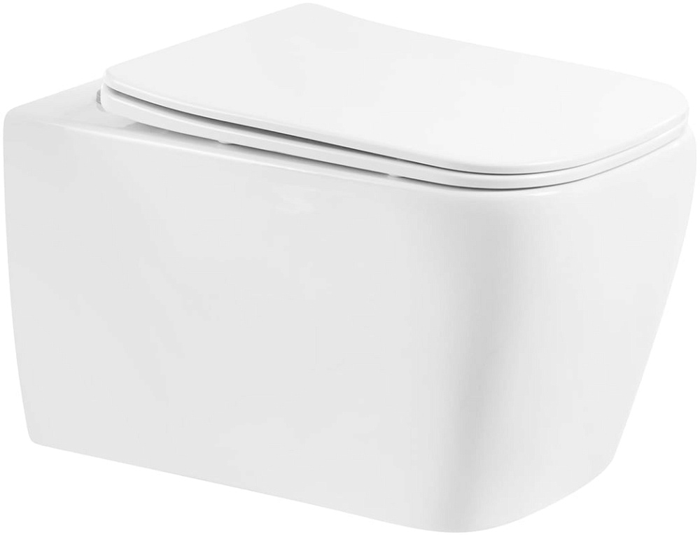Унитаз подвесной BelBagno Veneto BB132CHR безободковый, сиденье BB132SC с микролифтом