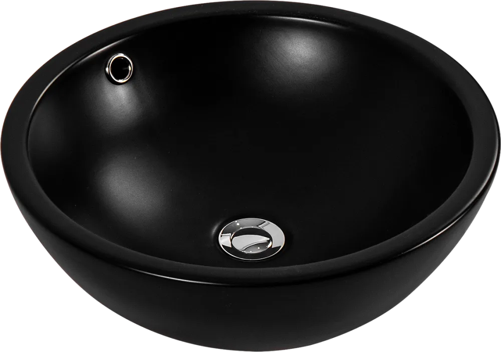 Накладная раковина AQUATEK AQ5354-MB матовая черная Sancos — официальный сайт
