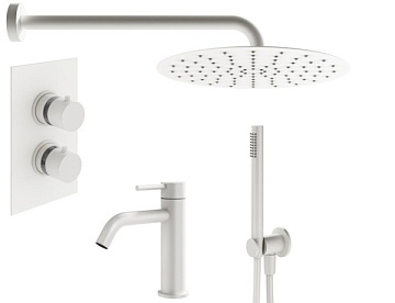 Комплект для ванной Plumberia Selection Ixo KITXOT18QBO53 С ВНУТРЕННЕЙ ЧАСТЬЮ, хром