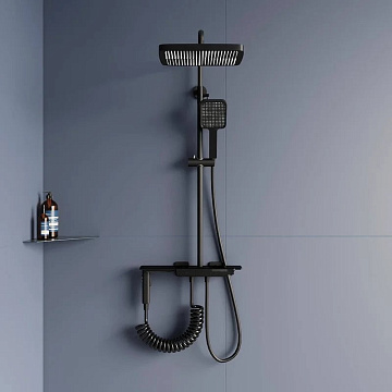 Душевая стойка RGW Shower Panels SP-35-B, черная