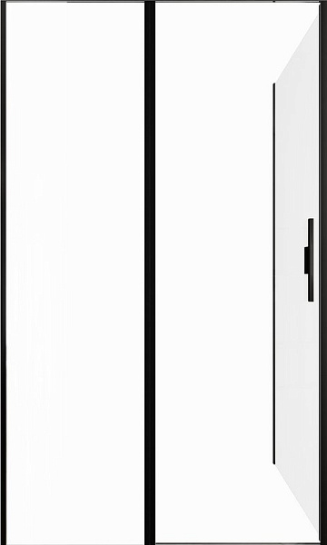 Душевой уголок Allen Brau Priority 120x90, профиль черный браш, стекло прозрачное