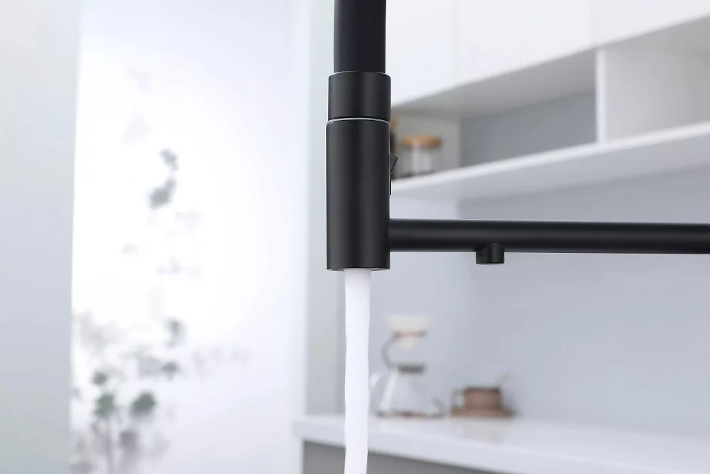 Смеситель для кухни Paulmark Nexus Ne213999-AN с гибким изливом, антрацит Sancos — официальный сайт
