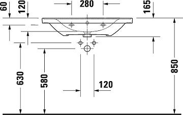 Мебельная раковина Duravit D-Neo 2367800000