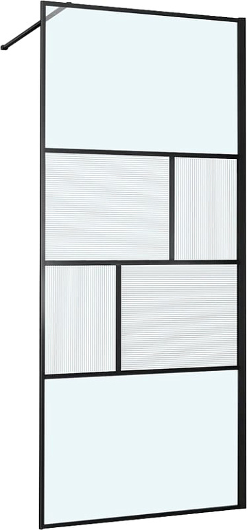 Душевая перегородка Vincea Walk-in HP Art VSW-1HC100CFB 100 см, профиль матовый черный, стекло прозр