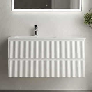 Тумба с раковиной Sancos Snob R 100 см, L, bianco