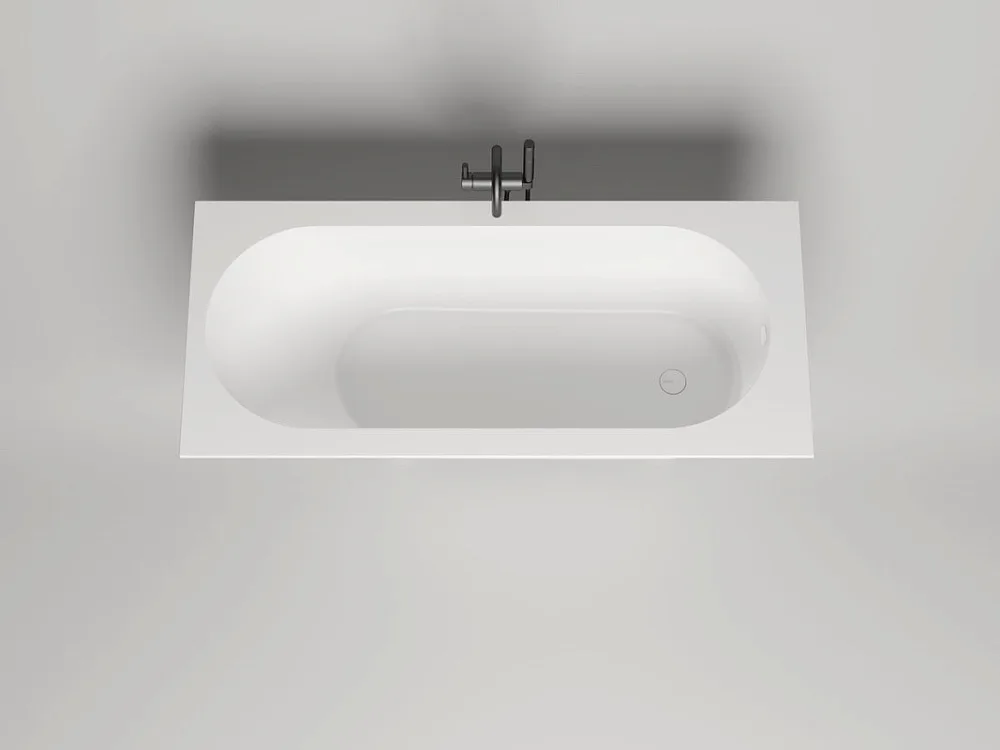 Ванна из искусственного камня Salini Ornella S-Sense 160x70 см, встраиваемая, матовая белая, на ножк Sancos — официальный сайт