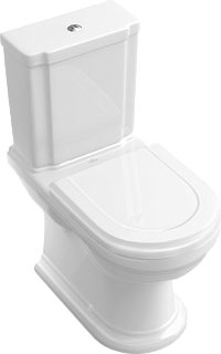 Унитаз-компакт напольный Villeroy & Boch Hommage 666210R1 772111R1 с микролифтом, альпийский белый, 