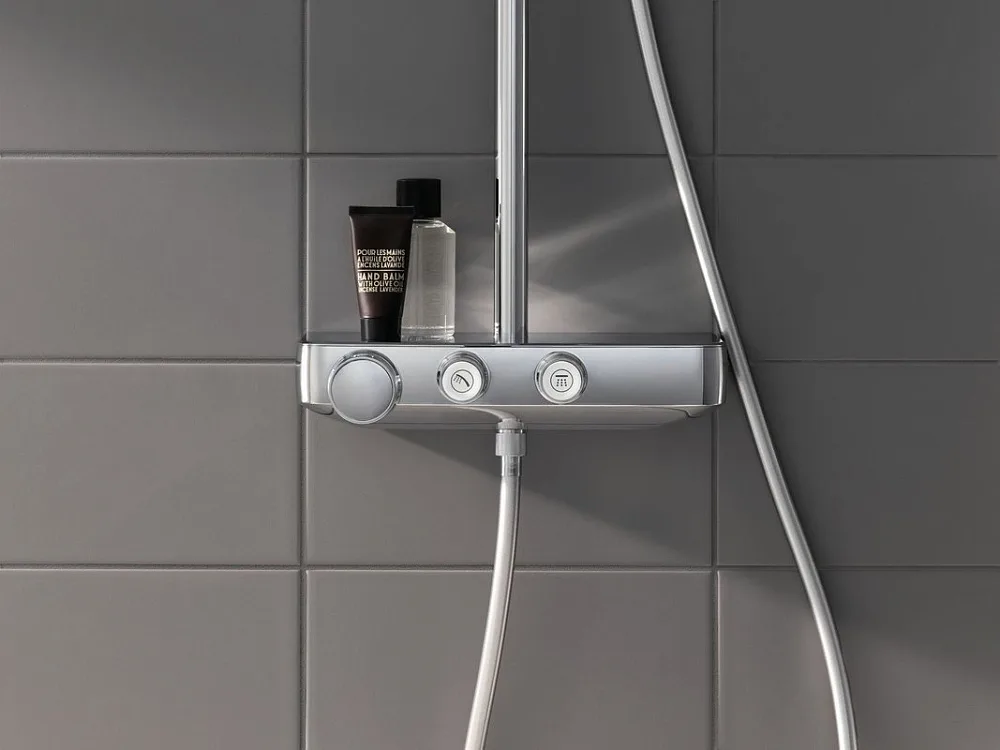 Душевая стойка Grohe Euphoria SmartControl 260 Mono 26509000, с термостатом Sancos — официальный сайт