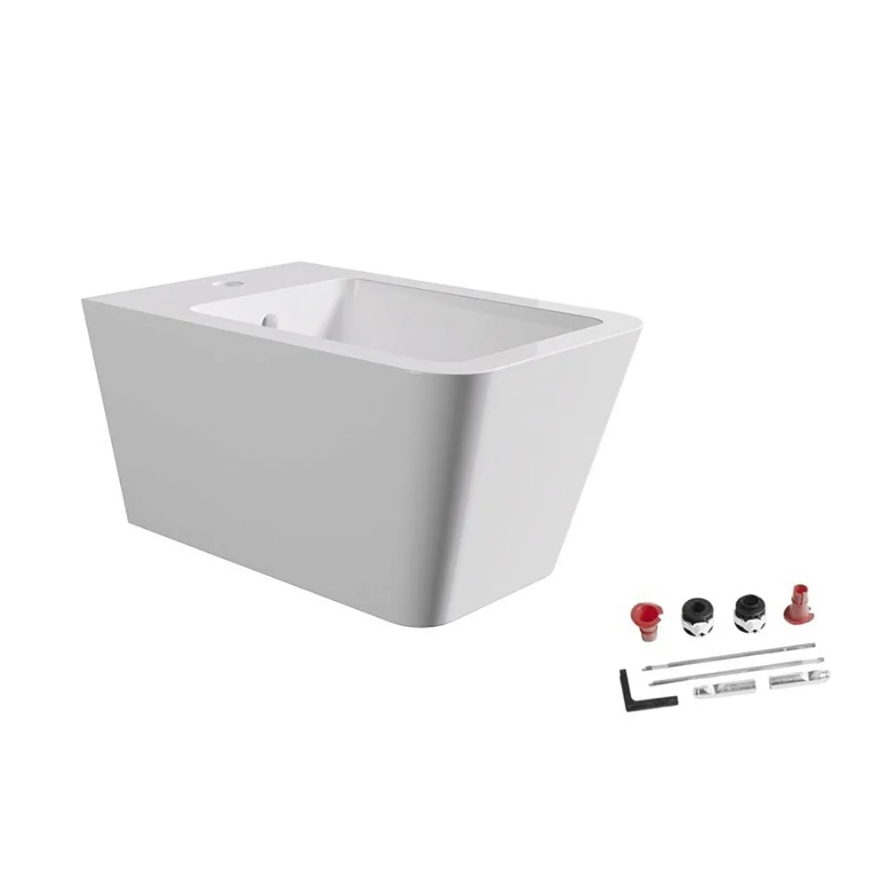 Биде подвесное Alice Hide 31220101SET, белый глянцевый Sancos — официальный сайт