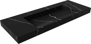 Раковина Armadi Art Flat Nero Marquina 120