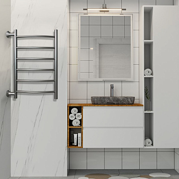 Полотенцесушитель водяной Indigo Arc LASW70-40GFM-б/п-60, graphite metallic