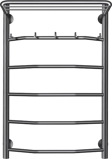 Полотенцесушитель электрический Secado Агата 1 КСП 80x50, графит, R