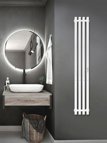 Полотенцесушитель электрический Indigo Style 4 PRO LSPRE120-18WMRt 120х18, белый матовый