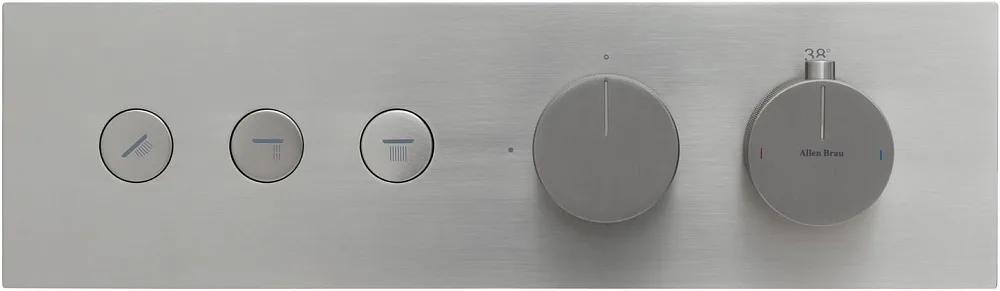 Термостатический смеситель встраиваемый Allen Brau Liberty 5.33003-BN С ВНУТРЕННЕЙ ЧАСТЬЮ, браширова Sancos — официальный сайт