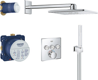 Душевой комплект Grohe Grohtherm SmartControl 34706000, С ВНУТРЕННЕЙ ЧАСТЬЮ
