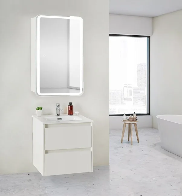 Зеркало-шкаф BelBagno Marino SPC-MAR-500/800-1A-LED-TCH с подсветкой Sancos — Оригинал
