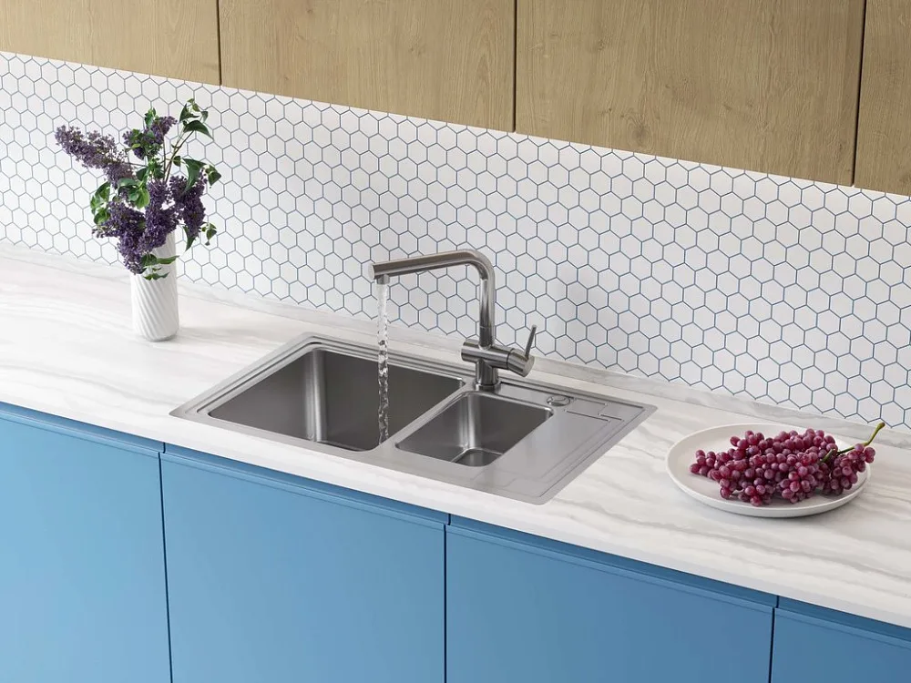 Мойка кухонная Omoikiri Mizu 78-2-IN Sancos — официальный сайт