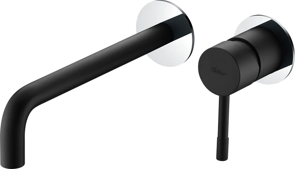 Смеситель для раковины Boheme Uno 465-BCR, С ВНУТРЕННЕЙ ЧАСТЬЮ  black chrome Sancos — официальный сайт