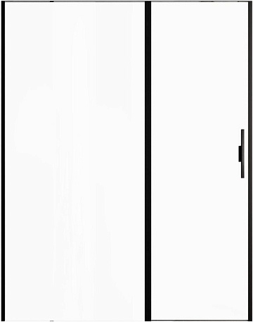 Душевая дверь в нишу Allen Brau Priority 3.31039.BBA 160 см, профиль черный браш, стекло прозрачное 