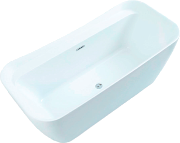 Отдельностоящая ванна Allen Brau Infinity 2 170x80 см, белая матовая, 2.21002.21