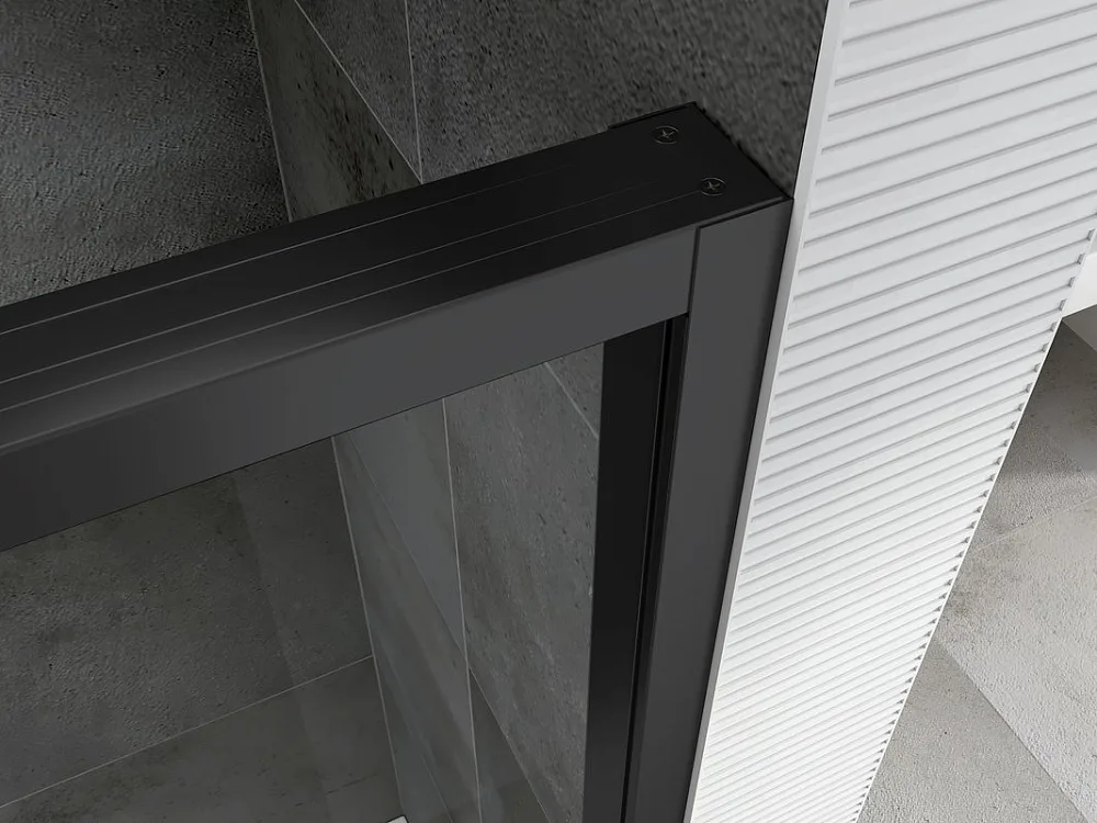 Душевой уголок Abber Komfort AG93160B-S92B 160х90 см, профиль матовый черный, стекло прозрачное Sancos — официальный сайт