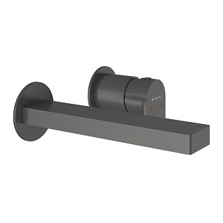 Смеситель для раковины Aqueduto Geometrico GEO0445, С ВНУТРЕННЕЙ ЧАСТЬЮ, оружейная сталь