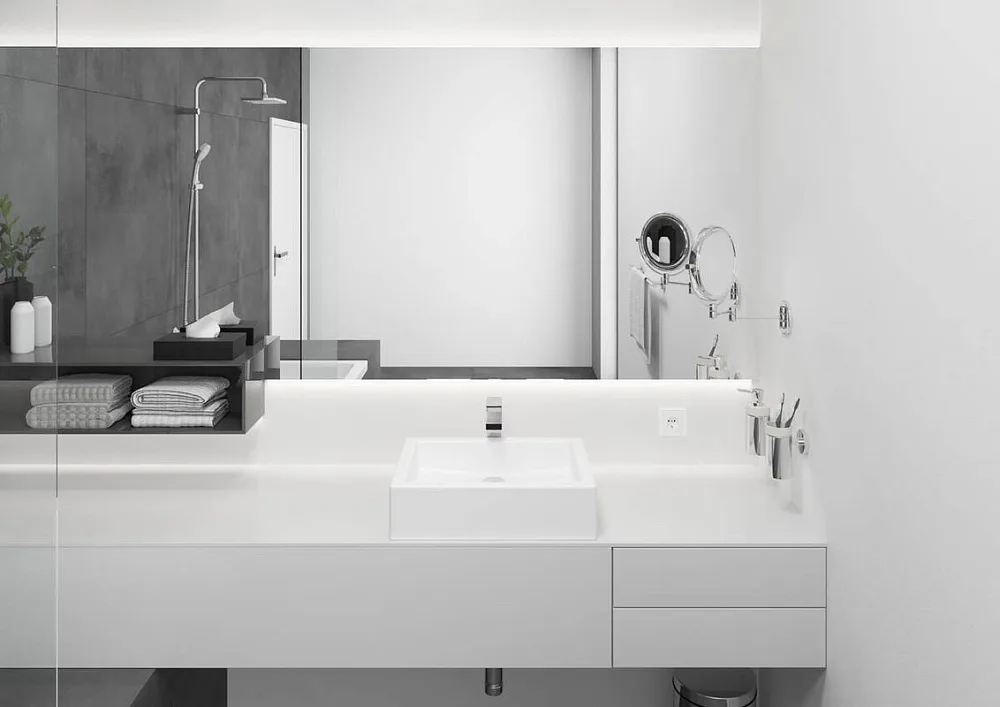 Смеситель для раковины Hansgrohe Vernis Shape 190 71562000 хром Sancos — официальный сайт