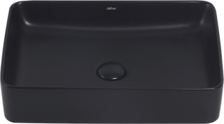 Накладная раковина Abber Rechteck AC2207MB матовая черная